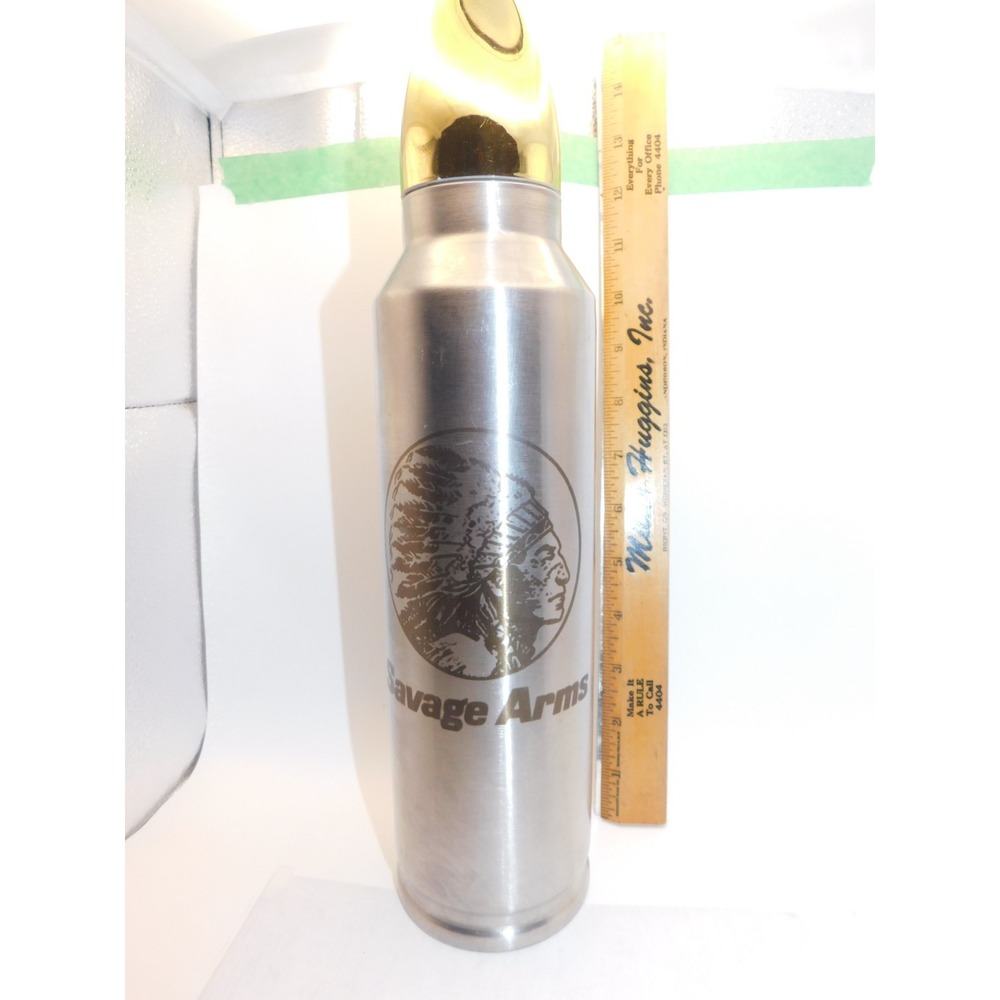 Savage Arms Laser Etched Artillery Shell Thermos 14"